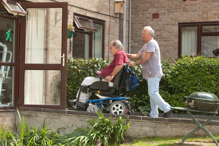 Disabled man with live-in carer