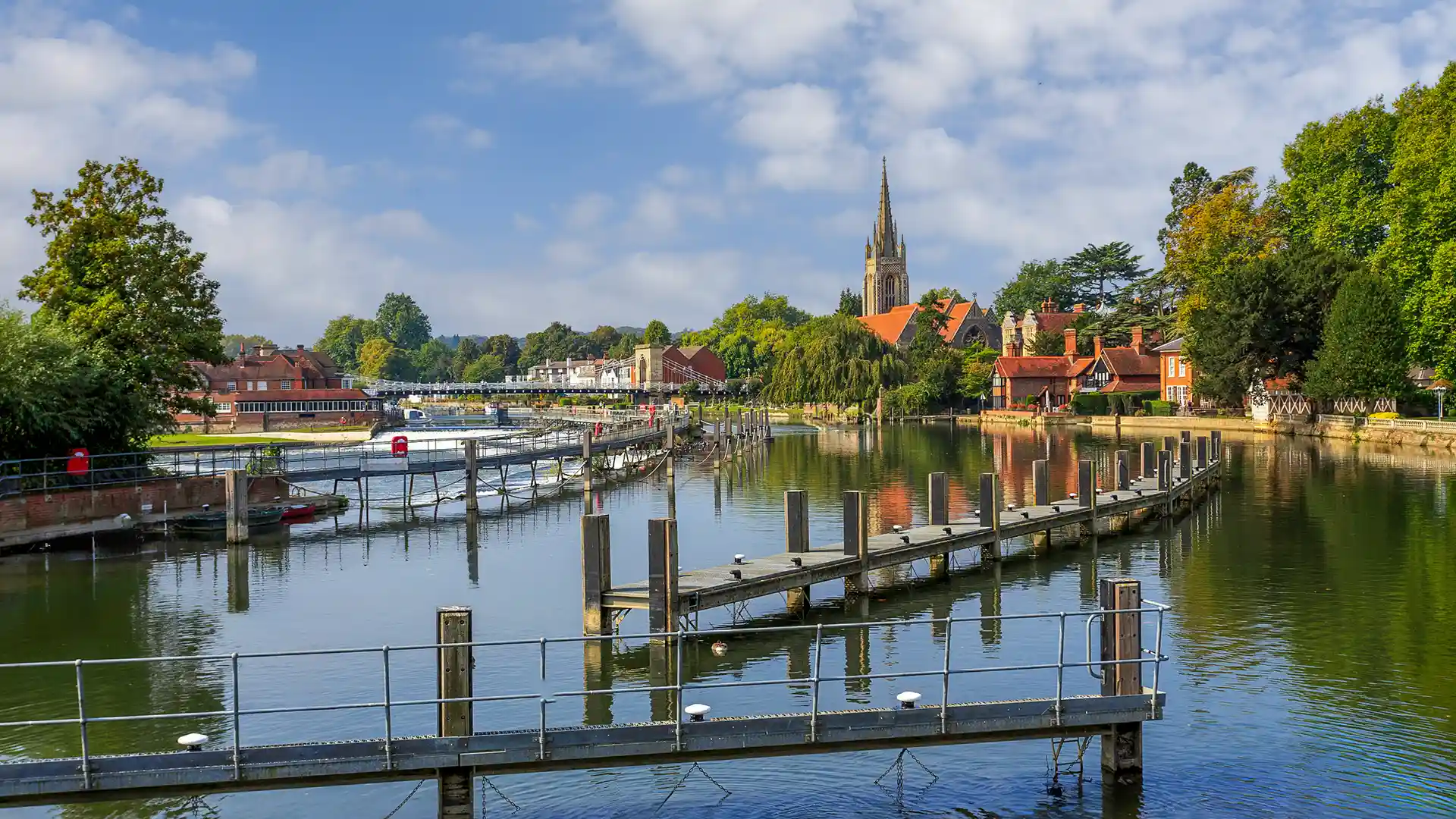 Marlow Bridge and River Thames view for Able live-in care services in Buckinghamshire