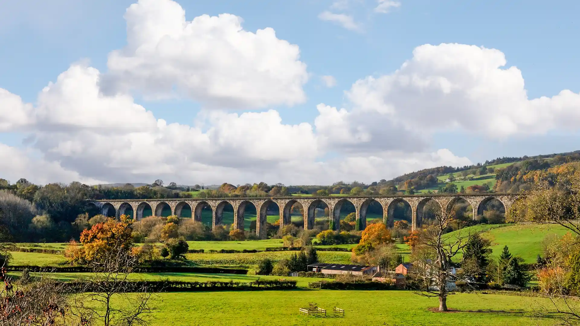 Cefn Viaduct view for Able live-in care services in Wrexham and North Wales