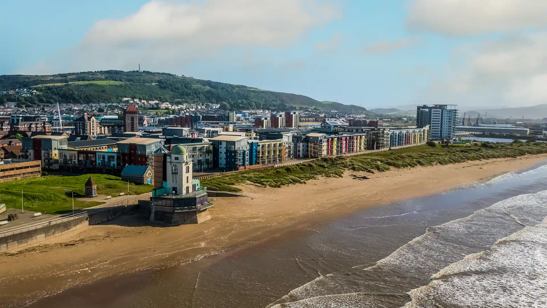 Swansea Bay view for Able live-in care services in Swansea and West Glamorgan
