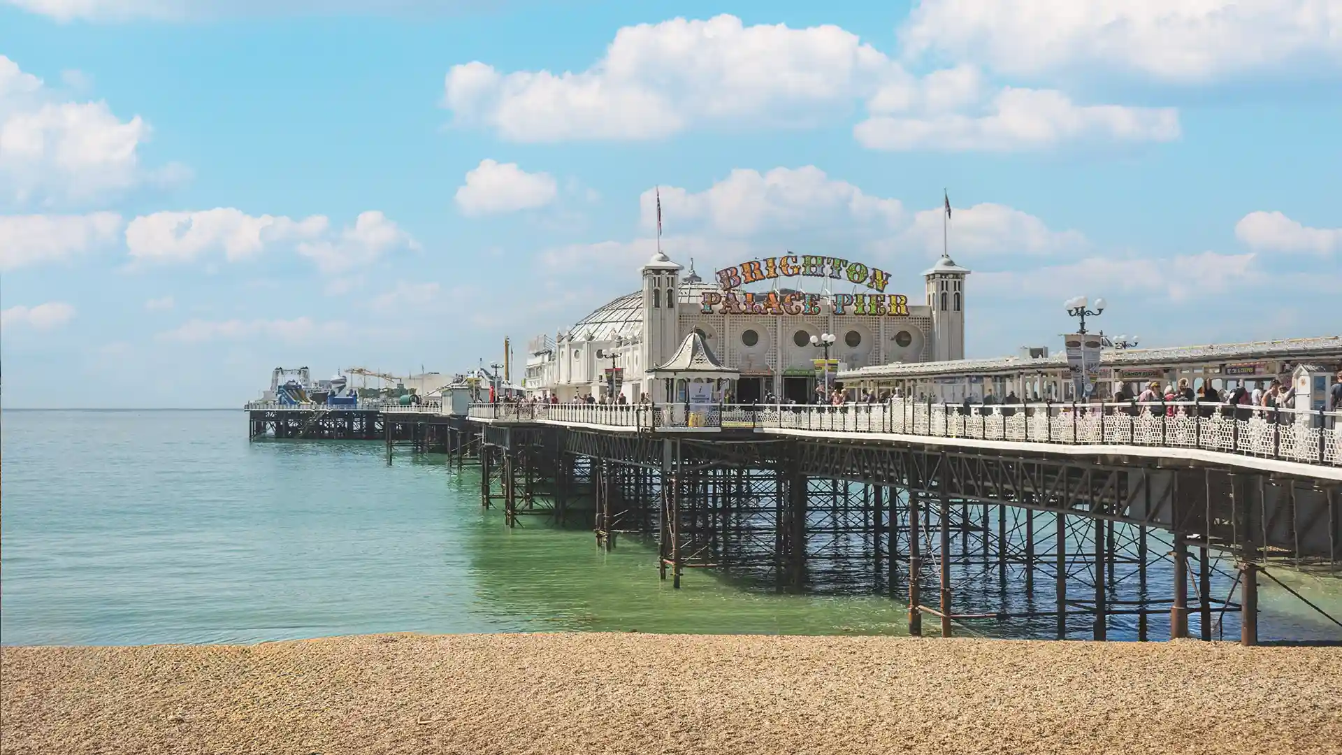 Brighton Palace Pier and beach view for Able live-in care services in Brighton