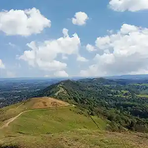 view of Malvern Hills in Worcestershire for Albe Live-in care service.